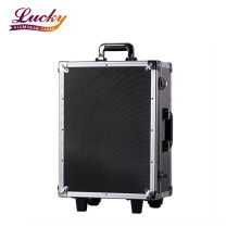 Multi-Function Rolling Aluminum Toolbox Storage Case with Wheels Lift Handle Maintenance Hardware Toolbox Case
